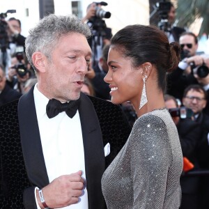 Vincent Cassel et sa fiancée Tina Kunakey - Montée des marches du film « Les Filles du Soleil » lors du 71ème Festival International du Film de Cannes. Le 12 mai 2018 © Borde-Jacovides-Moreau/Bestimage