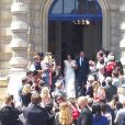 Jean Dujardin et Nathalie Péchalat se sont mariés à Saint-Cloud samedi 19 mai 2018