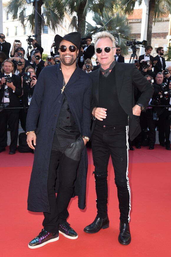 Le rappeur Shaggy et le chanteur Sting - Montée des marches du film « L'Homme qui tua Don Quichotte » lors de la cérémonie de clôture du 71ème Festival International du Film de Cannes. Le 19 mai 2018 © Giancarlo Gorassini / Bestimage