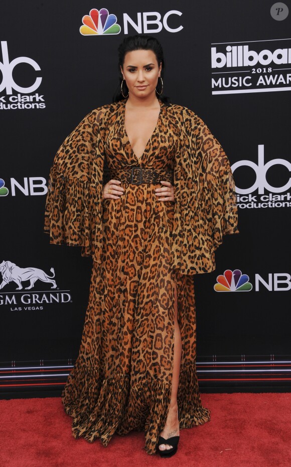Demi Lovato à la soirée Billboard Music Awards au MGM Grand Garden Arena à Las Vegas, le 20 mai 2018.