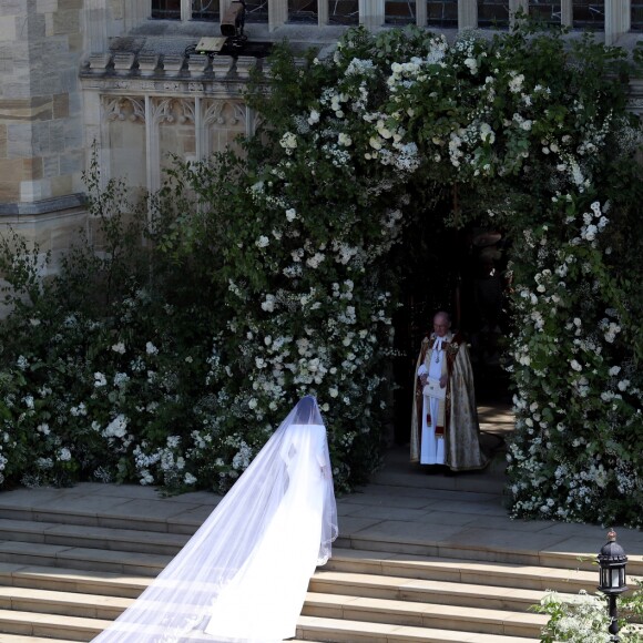 Meghan Markle et le prince Harry, duchesse et duc de Sussex, lors de leur mariage le 19 mai 2018 à Windsor.