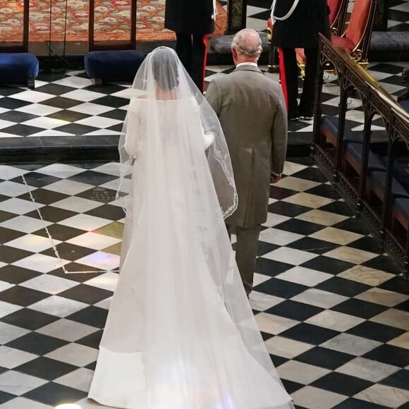 Meghan Markle et le prince Harry, duchesse et duc de Sussex, lors de leur mariage le 19 mai 2018 à Windsor.