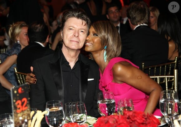 David et Iman Bowie à New York. Avril 2011.