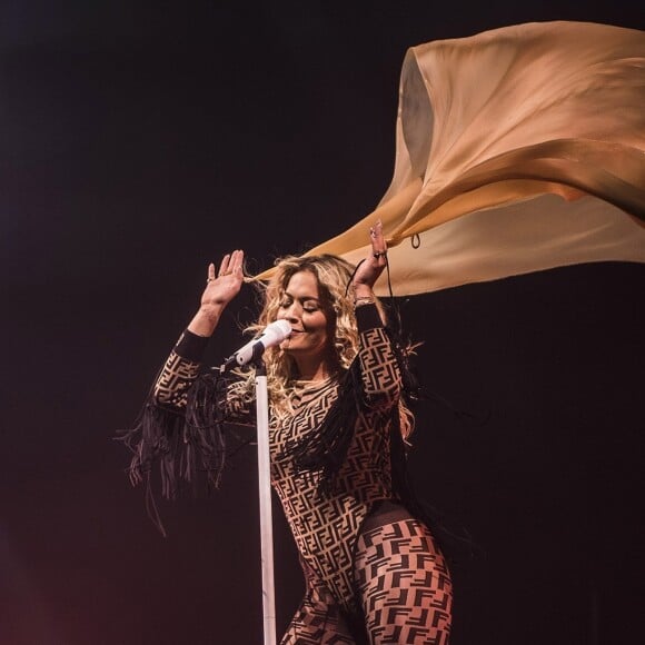 Rita Ora en concert à la Brixton Academy à Londres, le 18 mai 2018.