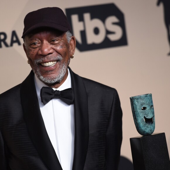 Morgan Freeman à la remise de prix des acteurs Guild awards à l'Auditorium Shrine à Los Angeles, le 21 janvier 2018 © Chris Delmas/Bestimage