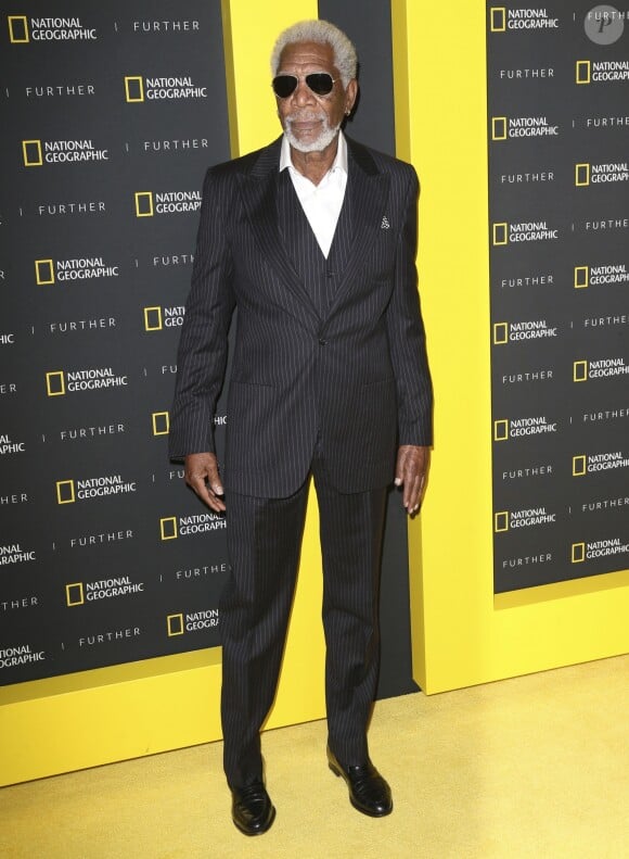 Morgan Freeman à la soirée National Geographic's Further Front au Lincoln Center à New York, le 19 avril 2017.