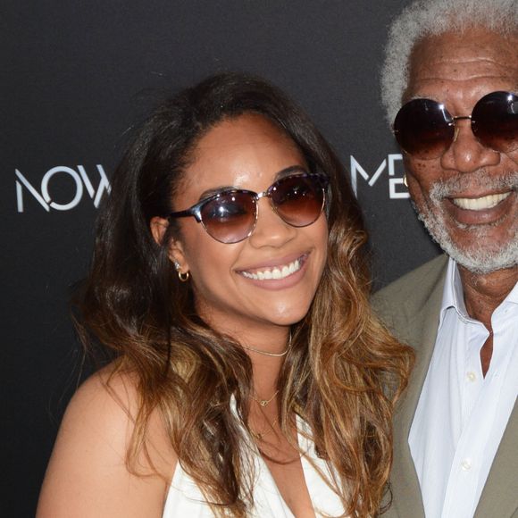 Morgan Freeman et sa petite fille Alexis Freeman à la première de "Insaisissables 2" à New York le 6 juin 2016.