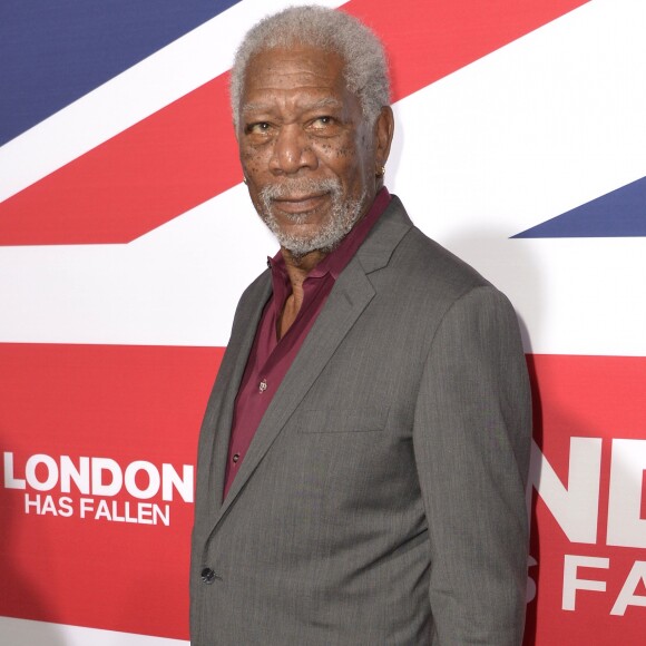 Morgan Freeman lors de la première du film "London Has Fallen" à Hollywood, le 1 mars 2016.