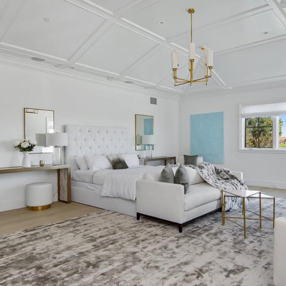 Illustration de la nouvelle maison de Ben Affleck, achetée en avril 2018 pour 19 millions de dollars et située à Pacific Palisades, Los Angeles.