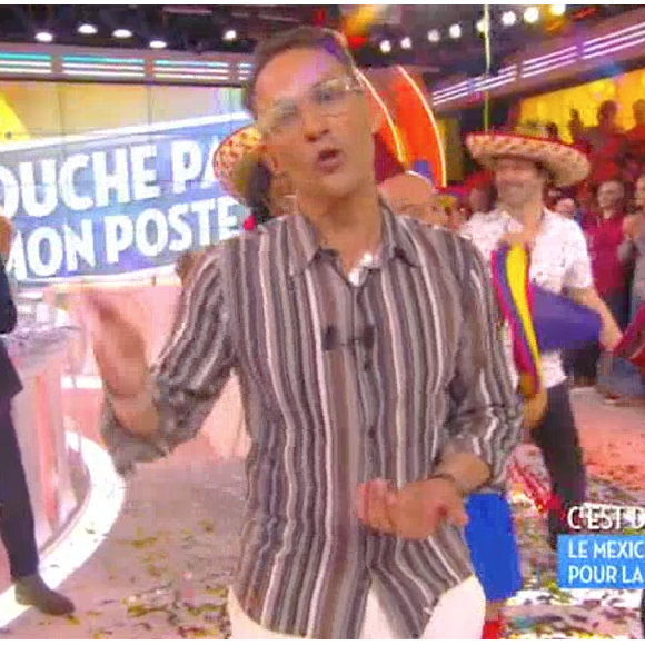 Julien Courbet fait ses adieux à "Touche pas à mon poste" sur D8, le 8 juillet 2016.