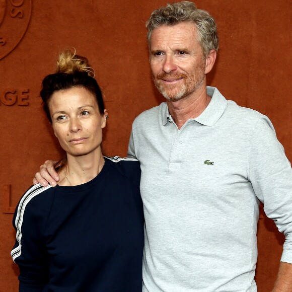 Denis Brogniart et sa femme Hortense au village lors des internationaux de France de tennis de Roland Garros, Jour 3, à Paris le 29 mai 2018. © Dominique Jacovides / Cyril Moreau / Bestimage