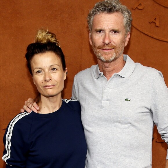 Denis Brogniart et sa femme Hortense au village lors des internationaux de France de tennis de Roland Garros, Jour 3, à Paris le 29 mai 2018. © Dominique Jacovides / Cyril Moreau / Bestimage