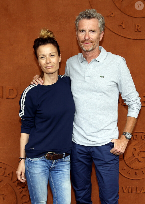 Denis Brogniart et sa femme Hortense au village lors des internationaux de France de tennis de Roland Garros, Jour 3, à Paris le 29 mai 2018. © Dominique Jacovides / Cyril Moreau / Bestimage