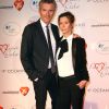 Denis Brogniart et sa femme Hortense - Personnalités au gala "Par Coeur" pour les 10 ans de l'association "Cekedubonheur" au pavillon d'Armenonville à Paris. Le 24 septembre 2015.