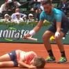 Damir Dzumhur a percuté un ramasseur de balles à Roland-Garros, le 1er juin 2018