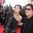 Charlotte Gainsbourg et son compagnon Yvan Attal - Montée des marches du film "The Meyerowitz Stories" lors du 70ème Festival International du Film de Cannes. Le 21 mai 2017.