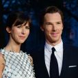 Benedict Cumberbatch et sa femme Sophie Hunter - Avant-première du film "Black Mass" lors du Festival BFI à Londres, le 11 octobre 2015. 11 October 2015.