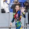 Gigi Hadid quitte un hôtel et se rend aux CFDA Awards 2018 au Brooklyn Museum à New York, le 4 juin 2018.