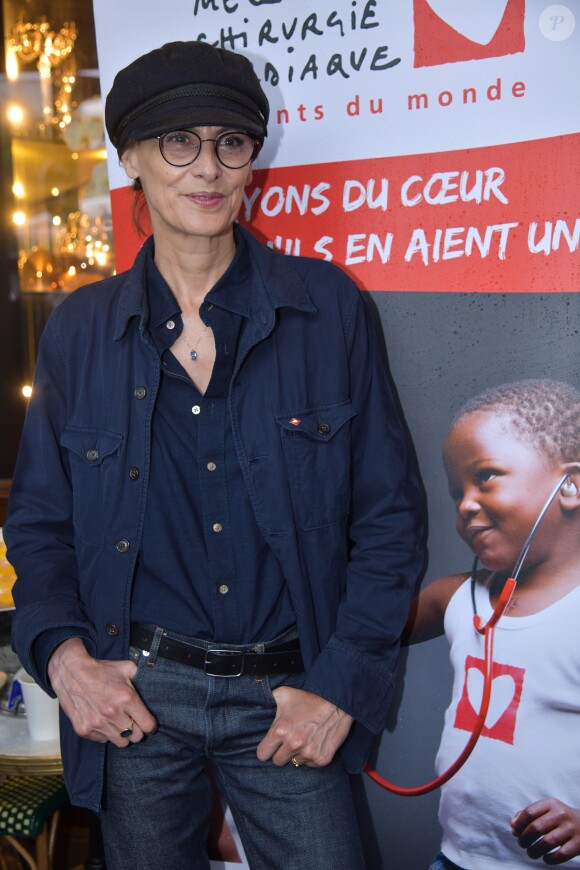 Inès de la Fressange et Lucie Lucas - Lancement de l'opération Petits Déjeuners Du Coeur au profit de l'association Mécénat Chirurgie Cardiaque au Café de la Paix à Paris. Le 5 juin 2018. © Giancarlo Gorassini / Bestimage