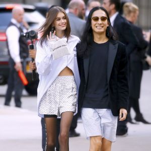 Kaia Gerber et Alexander Wang aux CFDA Awards 2018 à New York, le 4 juin 2018.