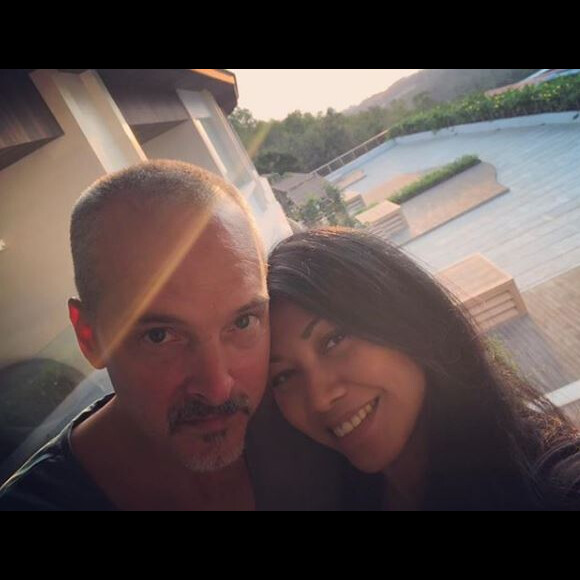 Anggun et son compagnon Christian Kretschmar, à Bali. Instagram, juin 2018.