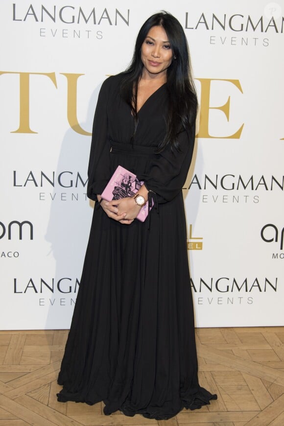 Anggun - Couture Ball by Langman Events" Closing Fashion week en Présence de Madame A. Laffont aux platines au Mona Bismarck American Center à Paris , le 26 janvier 2018. © Pierre Perusseau/Bestimage