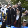 La princesse Victoria, la reine Silvia, le roi Carl Gustav de Suède - La famille royale de Suède assiste à la fête nationale dans les jardins du musée Skansen à Stockholm le 6 juin 2018.  Sweden's National Day celebrations at Skansen, Stockholm, Sweden 2018-06-0606/06/2018 - Stockholm