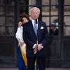 Le roi Carl XVI Gustaf et la reine Silvia de Suède ont lancé la journée portes ouvertes au palais royal Drottningholm à Stockholm au matin de la Fête nationale le 6 juin 2018.