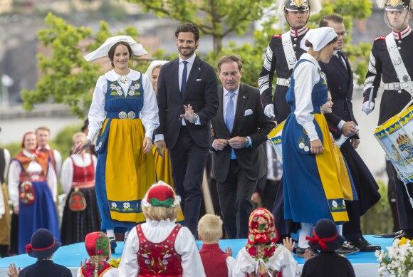 La famille royale de Suède - ici la princesse Sofia et le prince Carl Philip - a célébré le 6 juin 2018 la Fête nationale.
