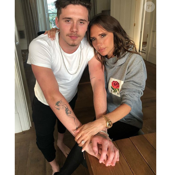 Victoria Beckham se moque gentiment de son fils Brooklyn sur Instagram, ce 6 juin 2018.