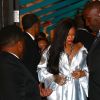 Rihanna et sa mère Monica Fenty quittent le magasin Stance dans le quartier de SoHo, à New York, le 6 juin 2018.