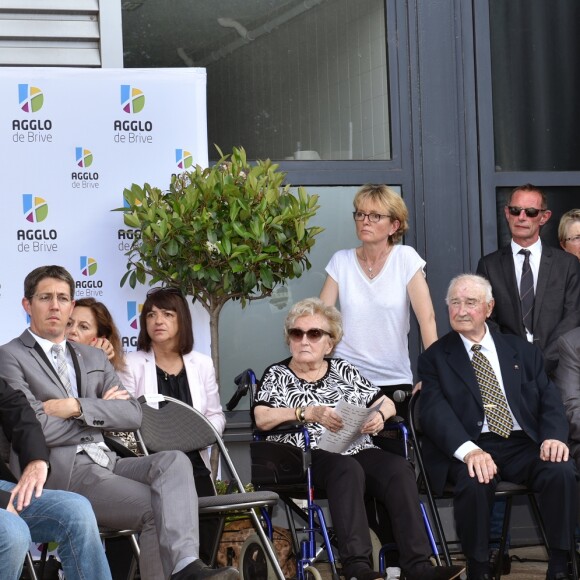 Inauguration de l'avenue Jacques et Bernadette Chirac à Brive-la-Gaillarde (Corrèze) le 8 juin 2018. L'épouse de l'ancien président de la Répubique, Bernardette Chirac, était présente à l'événement, notamment entourée d sa fille Claude.