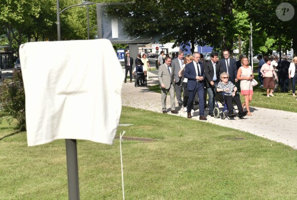 Inauguration de l'avenue Jacques et Bernadette Chirac à Brive-la-Gaillarde (Corrèze) le 8 juin 2018. L'épouse de l'ancien président de la Répubique, Bernardette Chirac, était présente à l'événement, notamment entourée d sa fille Claude.