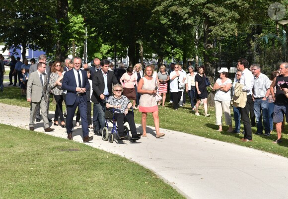 Inauguration de l'avenue Jacques et Bernadette Chirac à Brive-la-Gaillarde (Corrèze) le 8 juin 2018. L'épouse de l'ancien président de la Répubique, Bernardette Chirac, était présente à l'événement, notamment entourée d sa fille Claude.