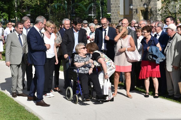 Inauguration de l'avenue Jacques et Bernadette Chirac à Brive-la-Gaillarde (Corrèze) le 8 juin 2018. L'épouse de l'ancien président de la Répubique, Bernardette Chirac, était présente à l'événement, notamment entourée d sa fille Claude.