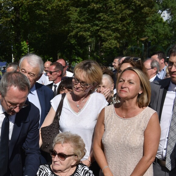 Inauguration de l'avenue Jacques et Bernadette Chirac à Brive-la-Gaillarde (Corrèze) le 8 juin 2018. L'épouse de l'ancien président de la Répubique, Bernardette Chirac, était présente à l'événement, notamment entourée d sa fille Claude.