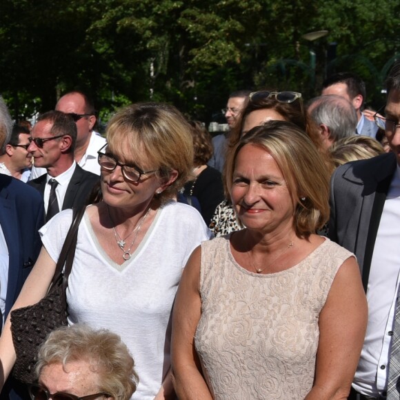 Inauguration de l'avenue Jacques et Bernadette Chirac à Brive-la-Gaillarde (Corrèze) le 8 juin 2018. L'épouse de l'ancien président de la Répubique, Bernardette Chirac, était présente à l'événement, notamment entourée d sa fille Claude.