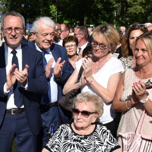 Inauguration de l'avenue Jacques et Bernadette Chirac à Brive-la-Gaillarde (Corrèze) le 8 juin 2018. L'épouse de l'ancien président de la Répubique, Bernardette Chirac, était présente à l'événement, notamment entourée d sa fille Claude.