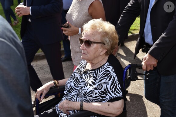Inauguration de l'avenue Jacques et Bernadette Chirac à Brive-la-Gaillarde (Corrèze) le 8 juin 2018. L'épouse de l'ancien président de la Répubique, Bernardette Chirac, était présente à l'événement, notamment entourée d sa fille Claude.