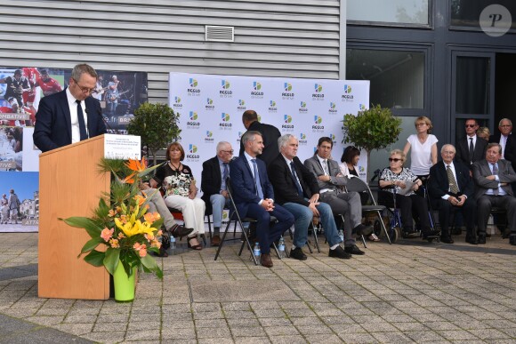 Inauguration de l'avenue Jacques et Bernadette Chirac à Brive-la-Gaillarde (Corrèze) le 8 juin 2018. L'épouse de l'ancien président de la Répubique, Bernardette Chirac, était présente à l'événement, notamment entourée d sa fille Claude.