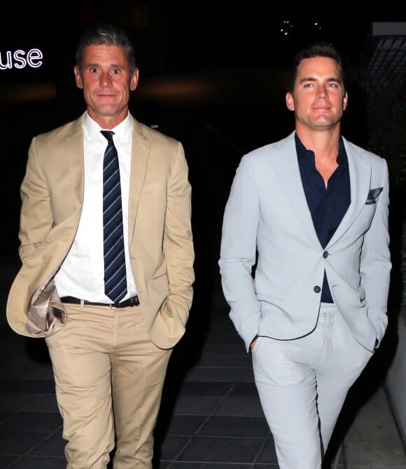 Exclusif - Matt Bomer et son mari Simon Halls à la sortie de la soirée caritative For onepulse à Hollywood, le 19 août 2016 © CPA/Bestimage