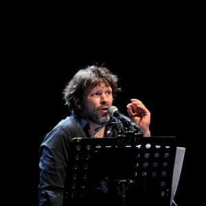 Exclusif - Bertrand Cantat, lecture de textes poétiques avec deux musiciens à Cenon, le 22 septembre 2016. © Patrick Bernard/Bestimage