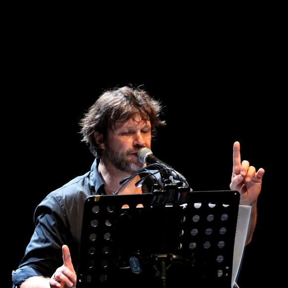 Exclusif - Bertrand Cantat, lecture de textes poétiques avec deux musiciens à Cenon, le 22 septembre 2016. © Patrick Bernard/Bestimage