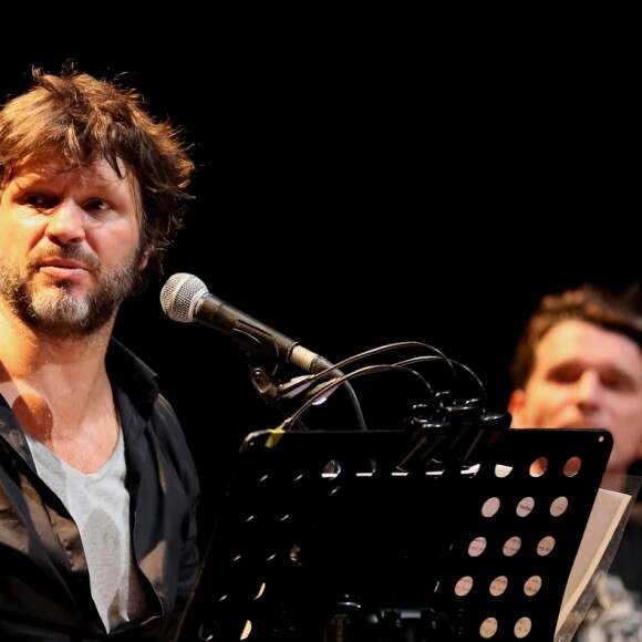 Exclusif - Bertrand Cantat, lecture de textes poétiques avec deux musiciens à Cenon, le 22 septembre 2016. © Patrick Bernard/Bestimage