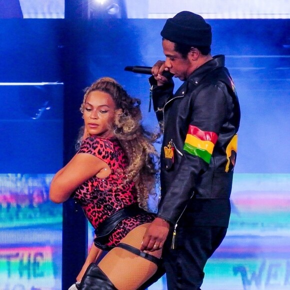 Beyoncé et JAY-Z en concert à Cardiff pour leur tournée "On the Run Tour II", le 6 juin 2018.