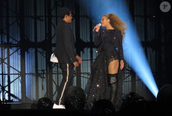 Beyoncé et JAY-Z en concert à Cardiff pour leur tournée "On the Run Tour II", le 6 juin 2018.