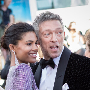 Vincent Cassel et sa fiancée Tina Kunakey - Montée des marches du film « Les Filles du Soleil » lors du 71ème Festival International du Film de Cannes. Le 12 mai 2018 © Borde-Jacovides-Moreau/Bestimage