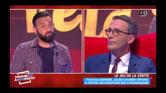 Matthieu Delormeau rend hommage à Julien Courbet dans "Touche pas à mon poste", le 12 juin 2018.