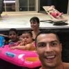 Cristiano Ronaldo fête le premier anniversaire de ses juleaux Eva et Mateo le 5 juin 2018 sur Instagram.