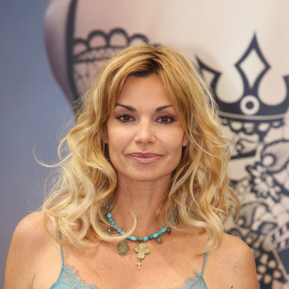 Ingrid Chauvin lors du photocall de la série "Demain nous appartient" lors du 58e festival de Télévision de Monte-Carlo à Monaco le 16 juin 2018. © Denis Guignebourg / Bestimage